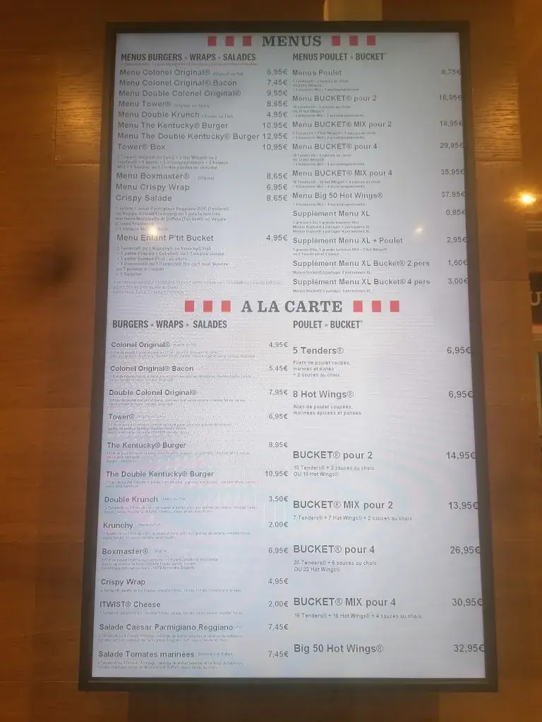 Menu_KFC GRIGNY_Grigny_immagine_4