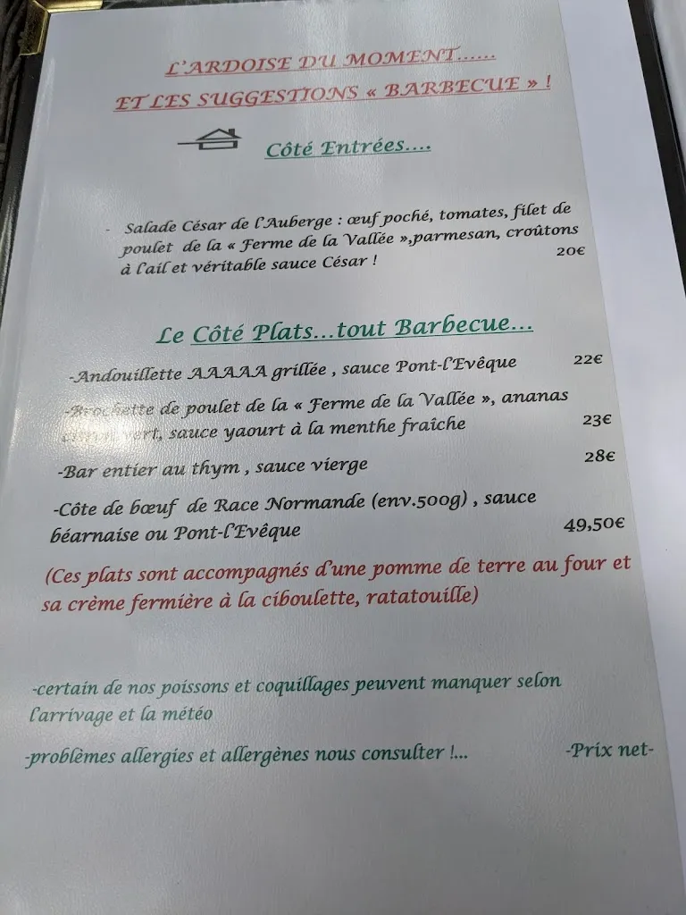 Menu_Auberge de la Touques_Pont-l'Évêque_image_3