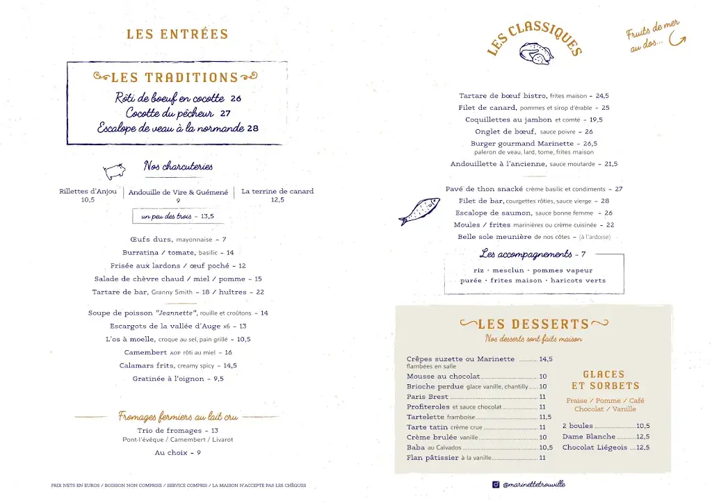 Menu_Marinette - Trouville-sur-Mer_Trouville-sur-Mer_image_1