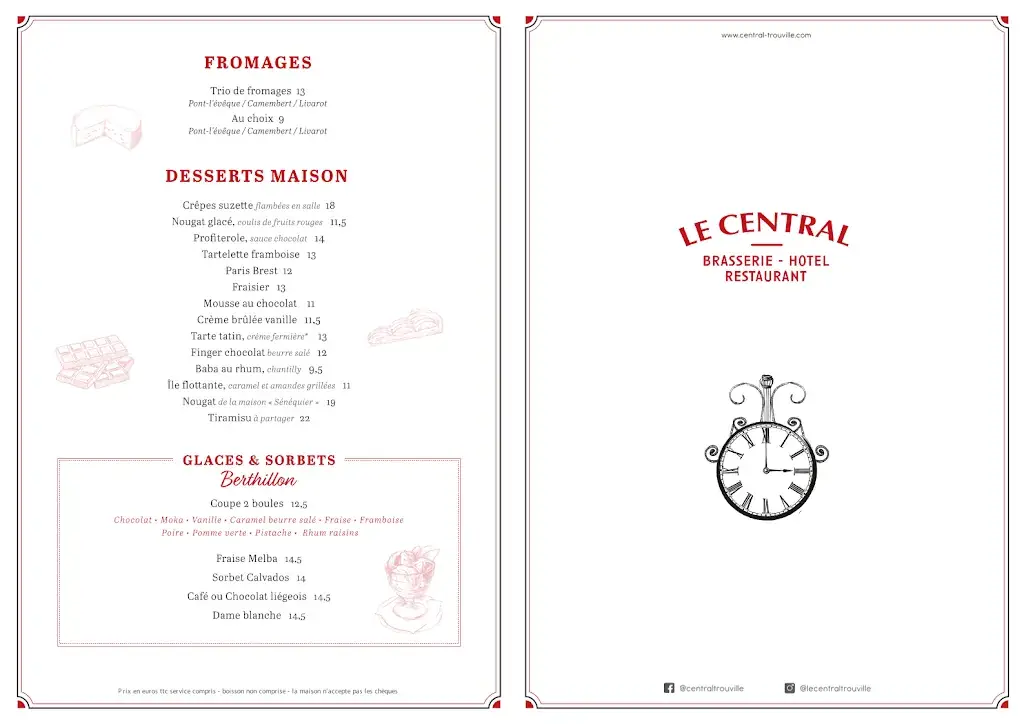 Menu_Le Central - Trouville-sur-Mer_Trouville-sur-Mer_image_3