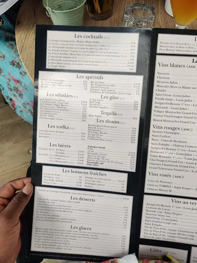 Menu_Bistrot Le Vivier_Trouville-sur-Mer_image_3