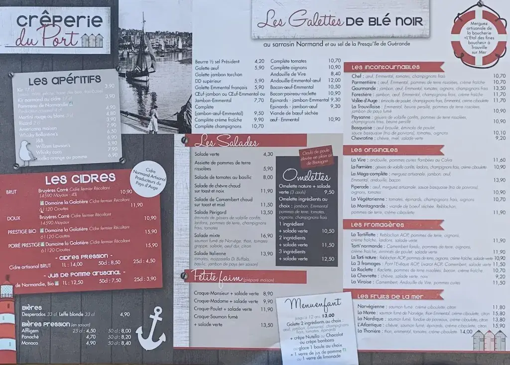 Menu_Crêperie du Port_Trouville-sur-Mer_image_1