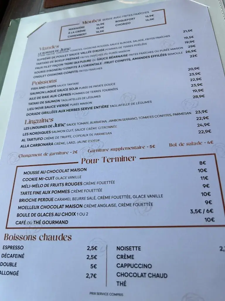 Menu_June Trouville_Trouville-sur-Mer_immagine_4