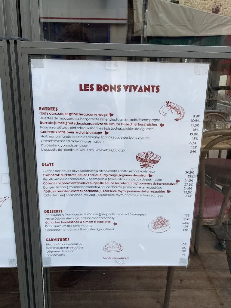 Menu_Les Bons Vivants_Trouville-sur-Mer_image_4