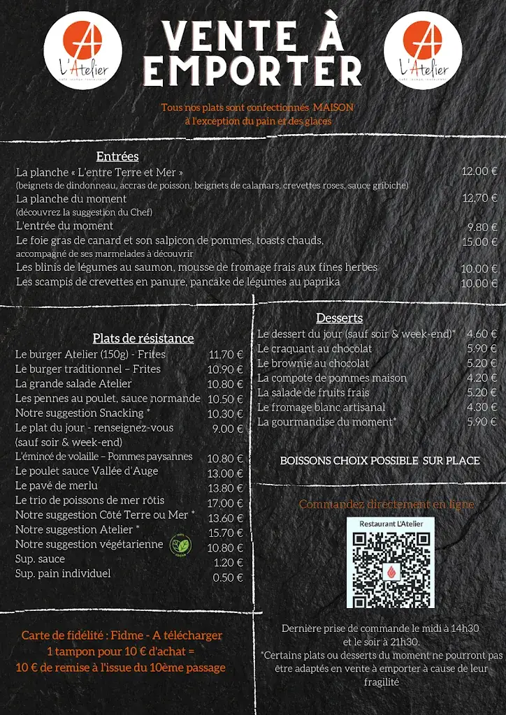 Menu_Restaurant L'Atelier_Villedieu-les-Poêles-Rouffigny_immagine_1