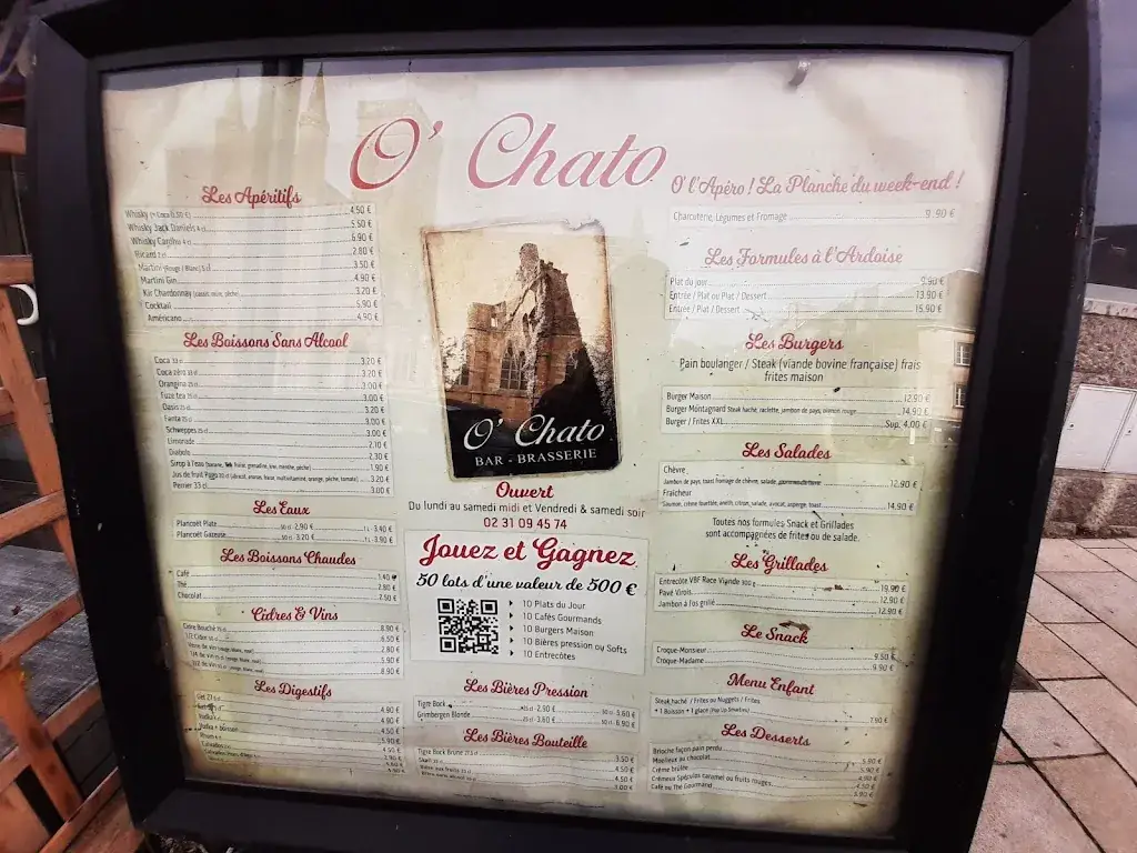 Menu_Brasserie O'Chato_Normandie_immagine_2