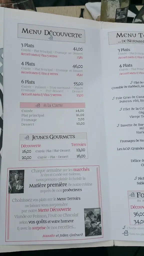 Menu_Manoir de la Pommeraie_Normandie_image_3