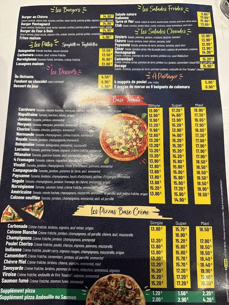 Menu_Le Four à Bois_Normandie_image_2