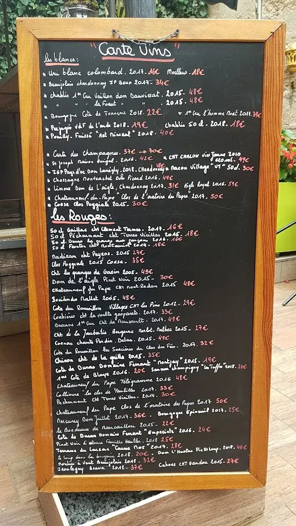 Menu_La Part des Anges_Agen_image_1