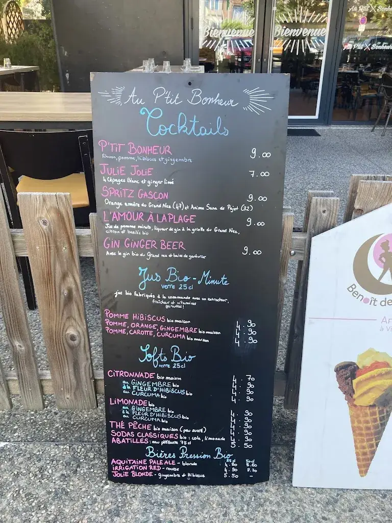 Menu_Au P'tit Bonheur - brasserie populaire_Agen_image_2