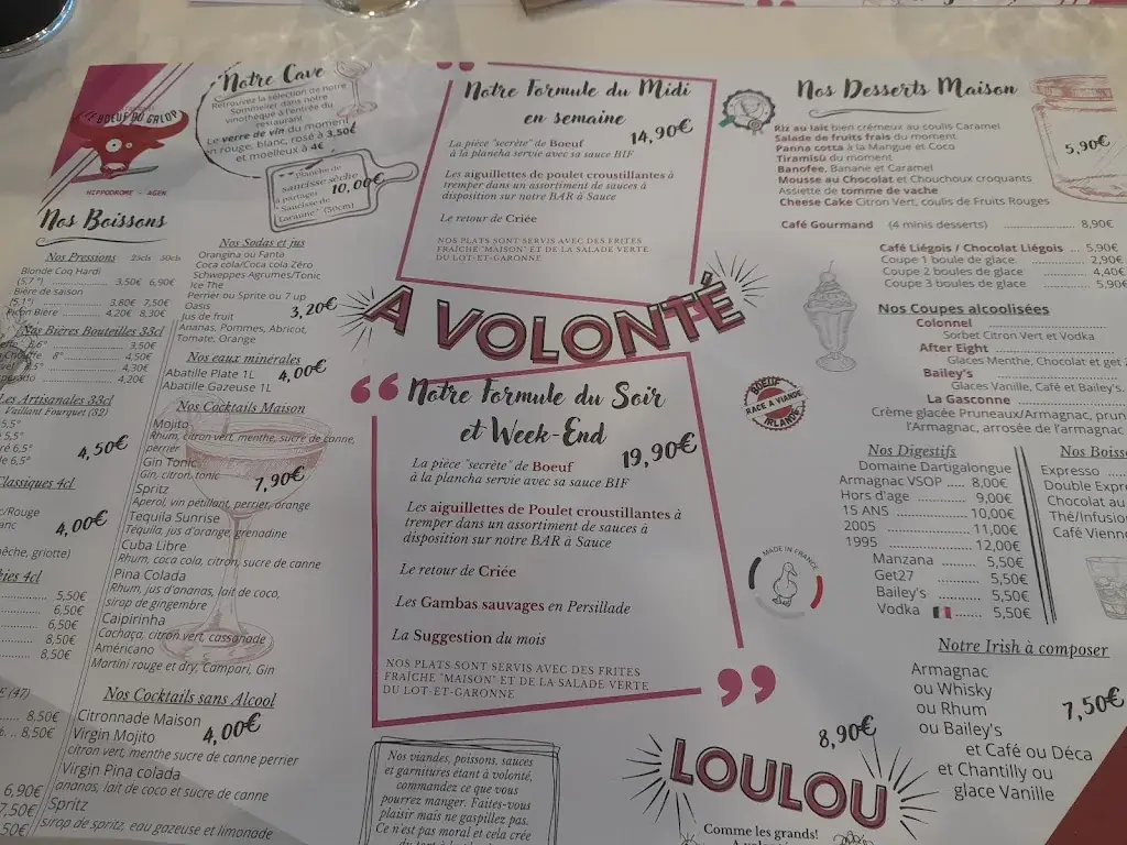 Menu_Restaurant de l'Hippodrome / Le boeuf au galop_Passage_image_3