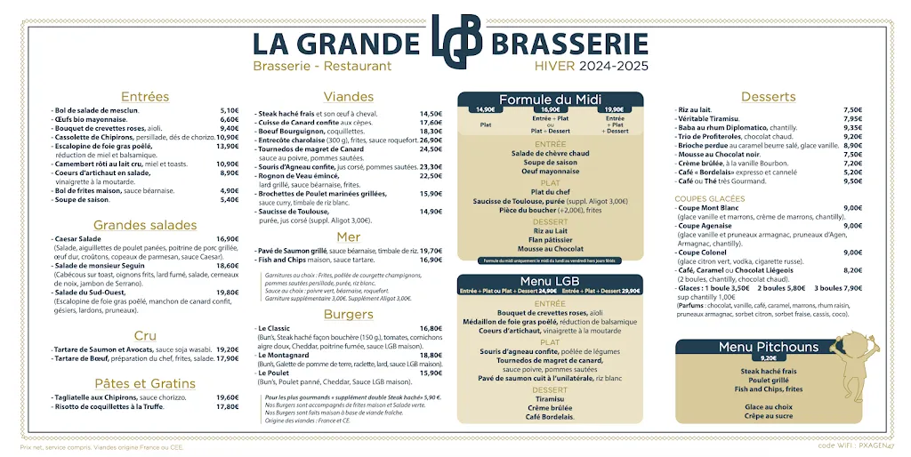 Menu_La Grande Brasserie_Agen_image_1