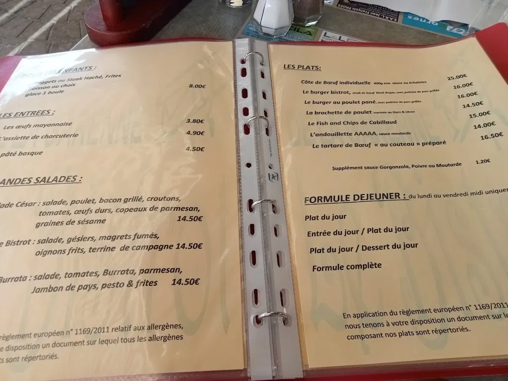 Menu_Le Bistrot De La Garenne_Passage_image_1