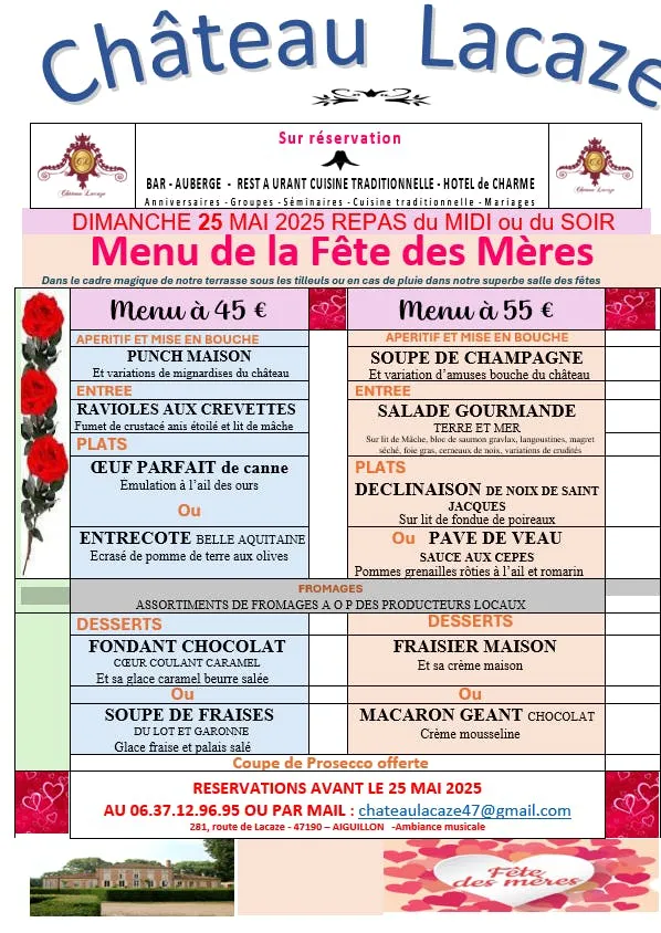 Menu_Castle of Lacaze_Aiguillon_image_2