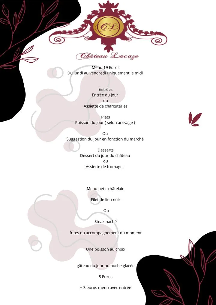 Menu_Castle of Lacaze_Aiguillon_image_3