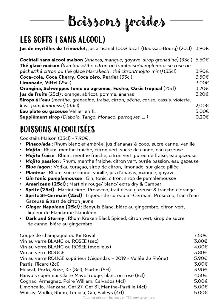 Menu_Le Chalet des Pierres Jaumâtres_Toulx-Sainte-Croix_image_1