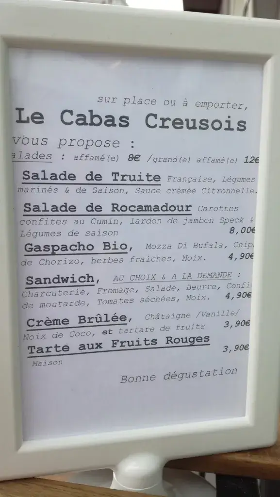 Menu_Le Cabas Creusois_Guéret_immagine_1