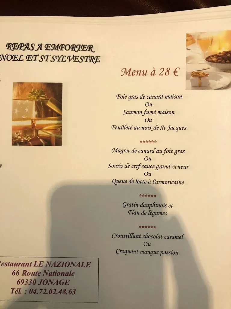 Menu_Restaurant Le Nazionale_Jonage_image_1