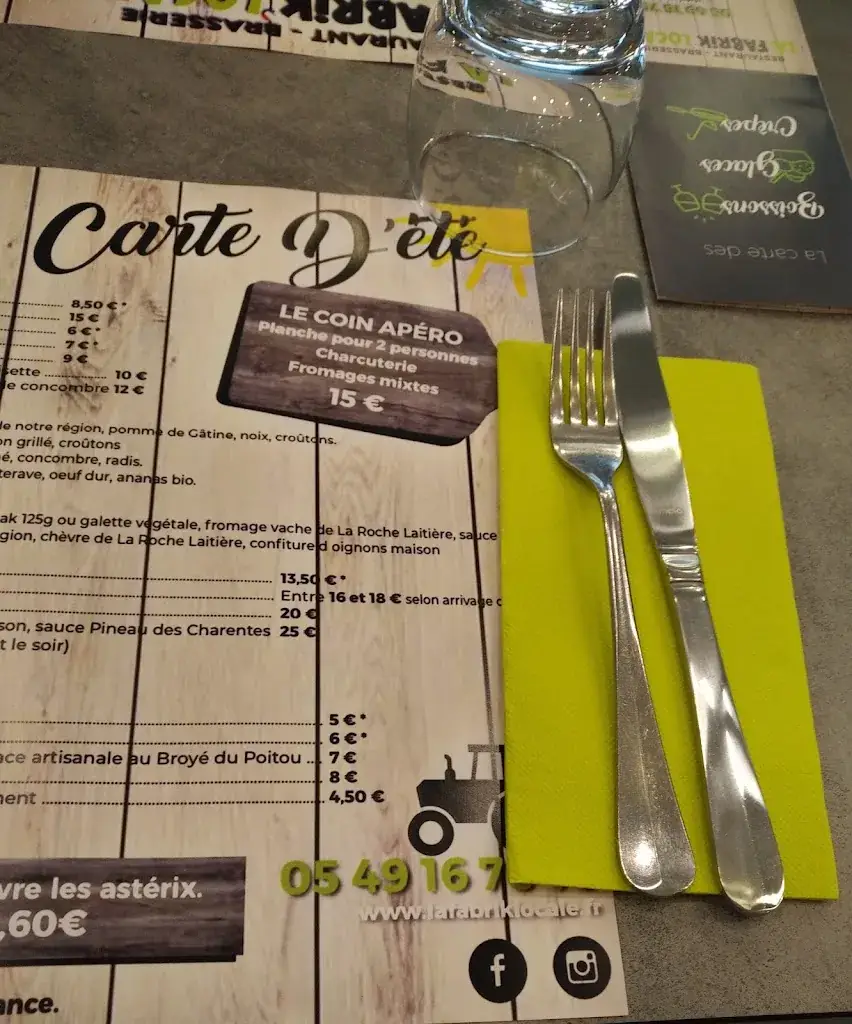 Menu_LA FABRIK'LOCALE Niort_Niort_image_4