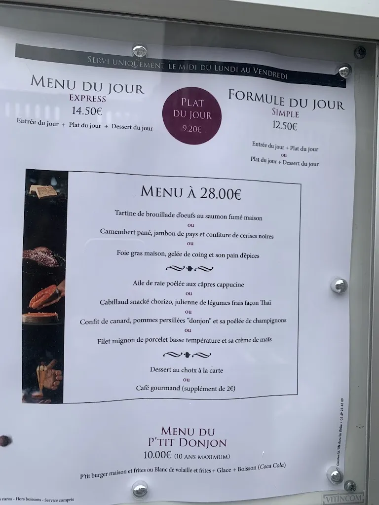 Menu_Restaurant du Donjon_Niort_image_1