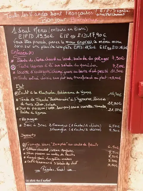 Menu_Le Ranch Du Piot_Vouillé_image_1