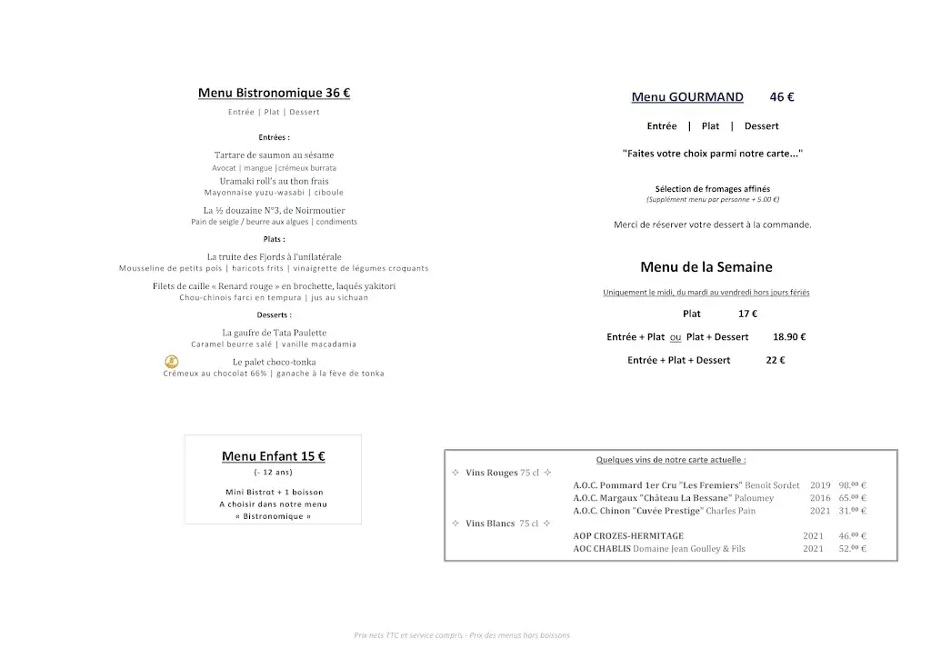 Menu_Domaine de La Tuilerie_Bessines_image_2
