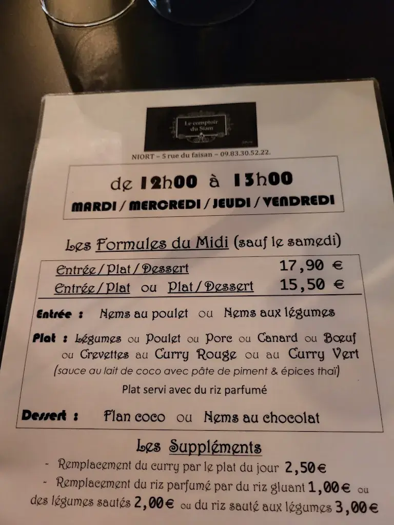 Menu_Le Comptoir du Siam_Niort_image_3