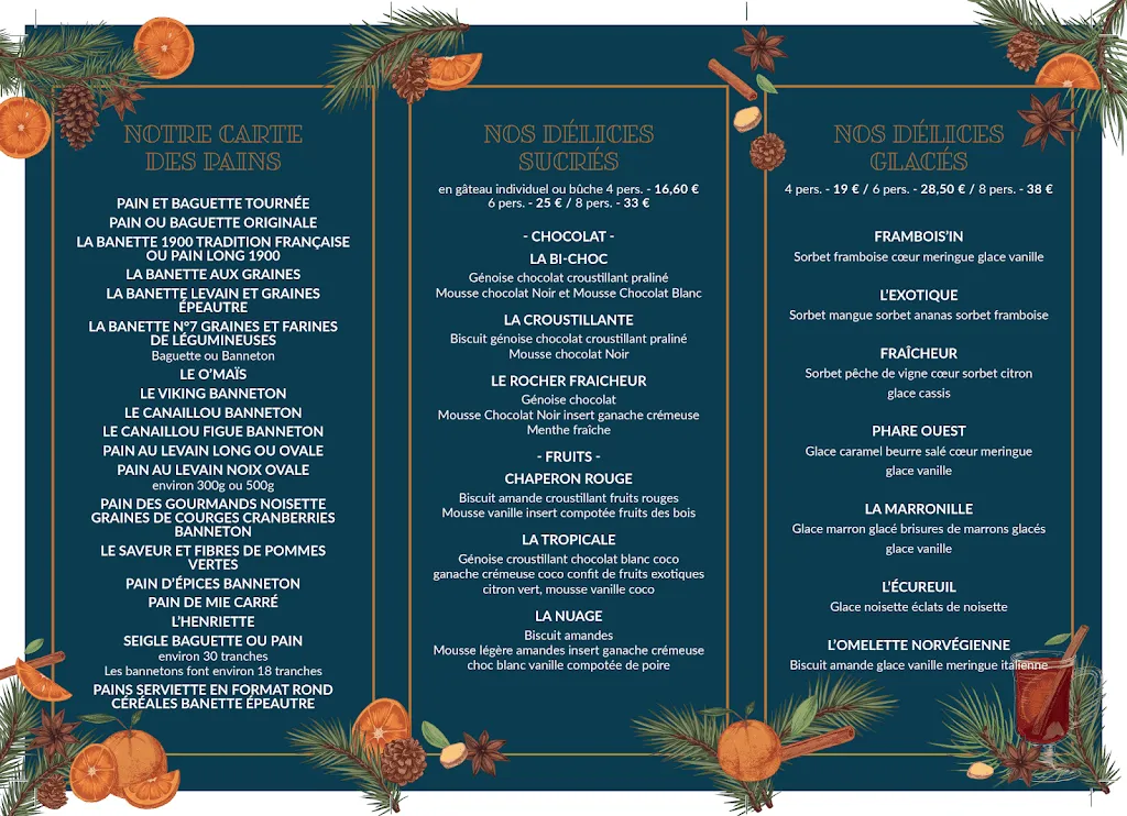 Menu_Boulangerie Aixe Sur Vienne - MAISON DELURET_Aixe-sur-Vienne_image_1