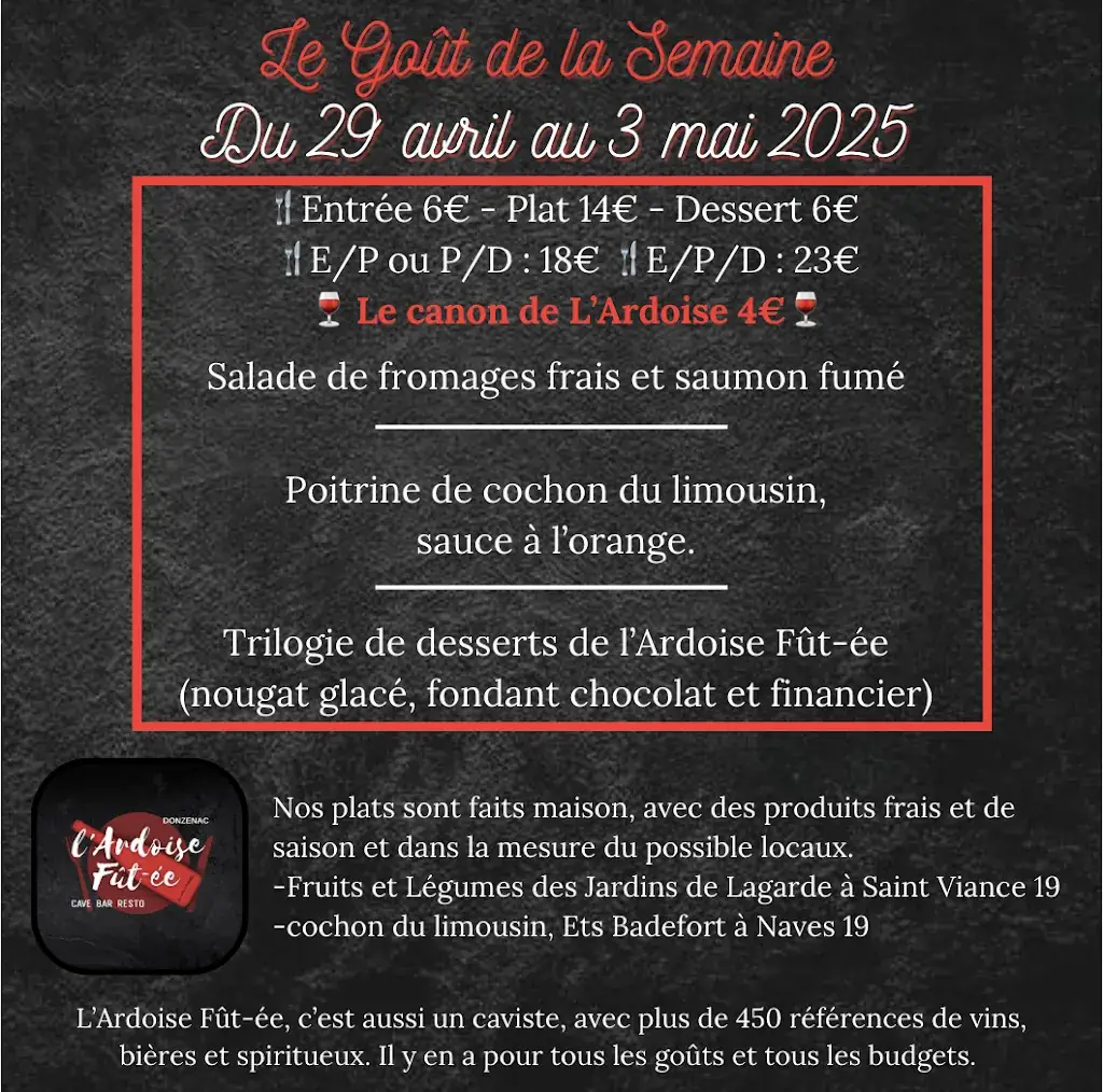 Menu_L' Ardoise Fût-ée_Donzenac_immagine_1
