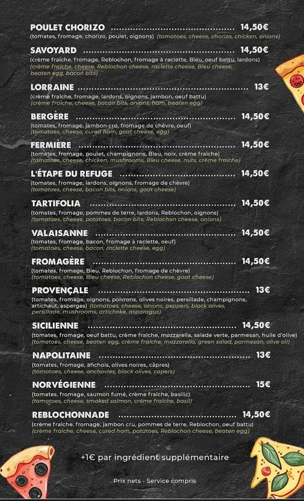 Menu_L'ÉTAPE DU REFUGE_Donzenac_image_1