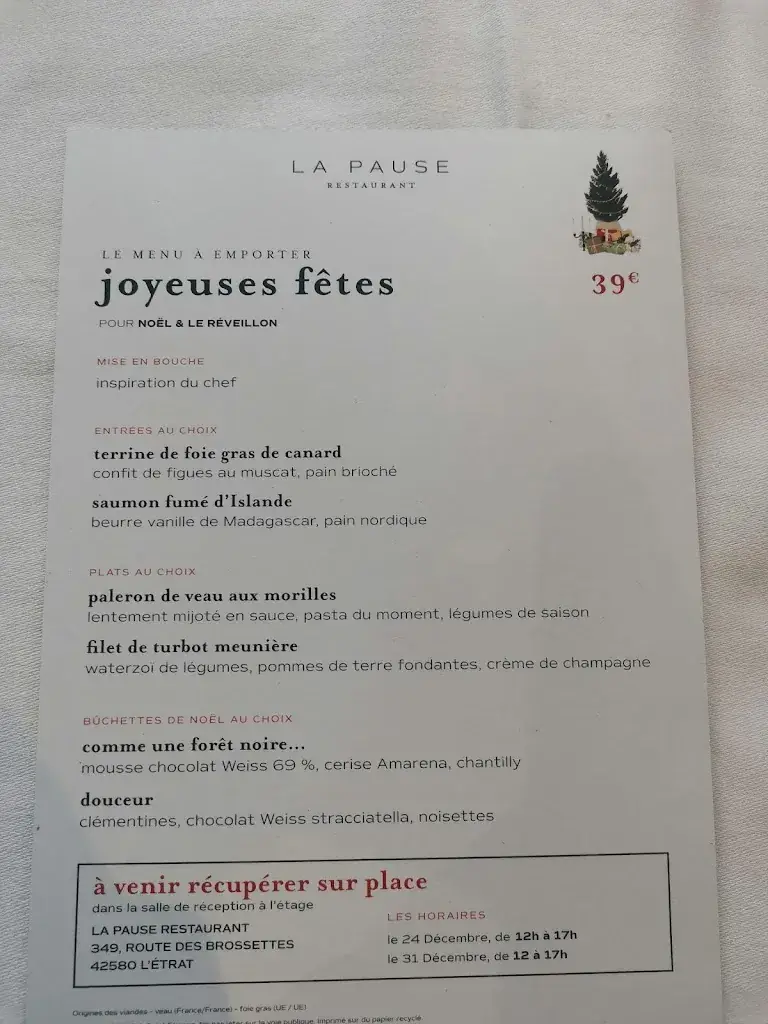 Menu_La Pause_L'Étrat_image_2