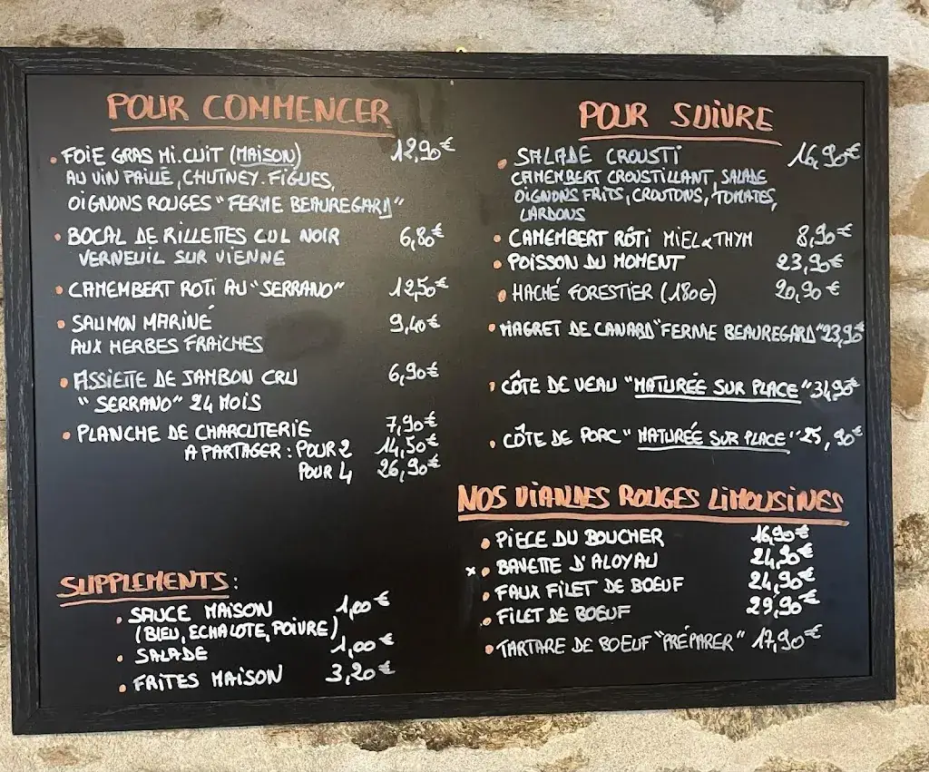 Menu_Les Tables de Muret_Ambazac_image_1