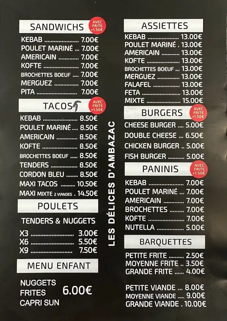 Menu_Les Délices d'Ambazac_Ambazac_image_1