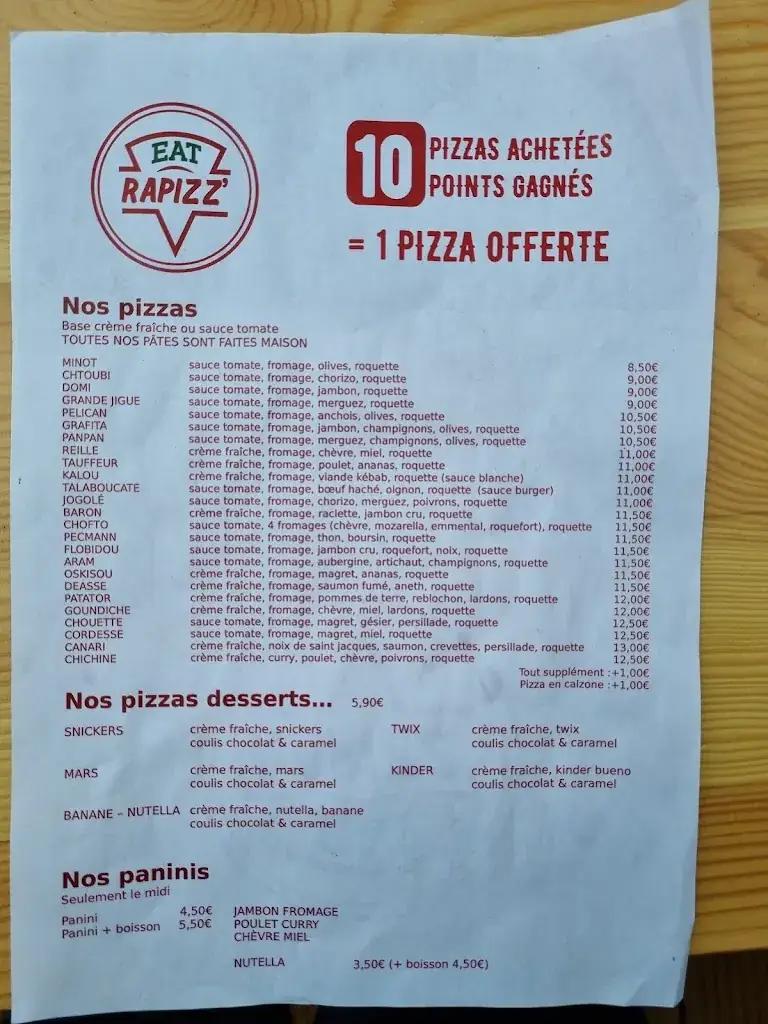 Menu_Eat Rapizz' - Ambès_Ambès_immagine_3