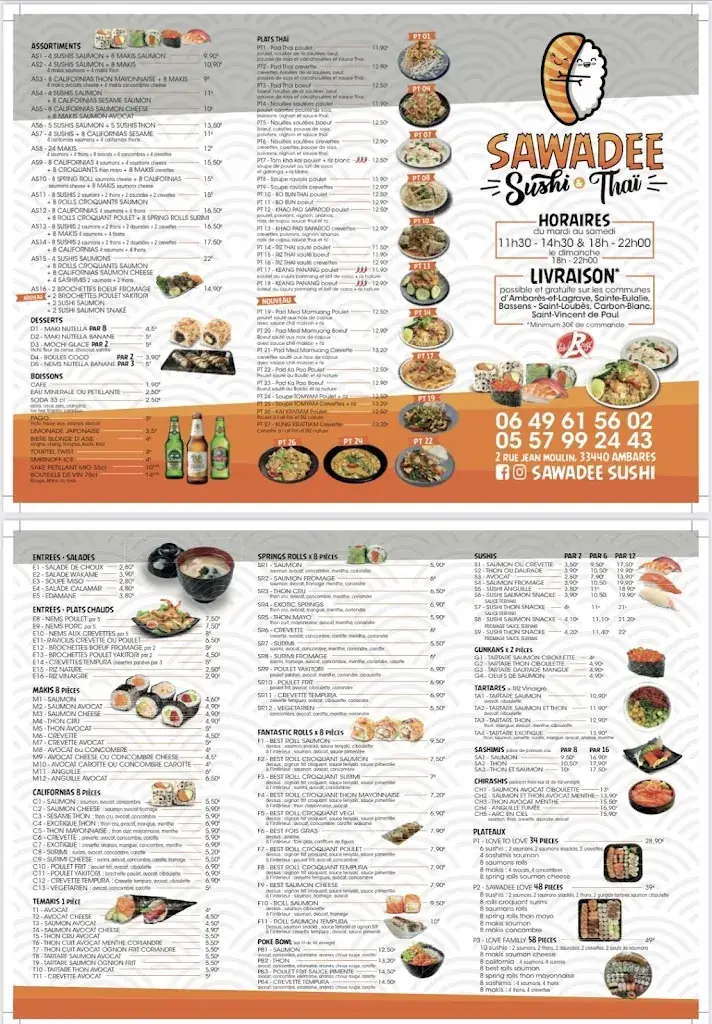 Menu_SAWADEE SUSHI ET THAÏ_Ambarès-et-Lagrave_image_2