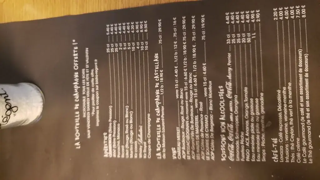 Menu_Bistro Régent Sainte-Eulalie_Sainte-Eulalie_image_3