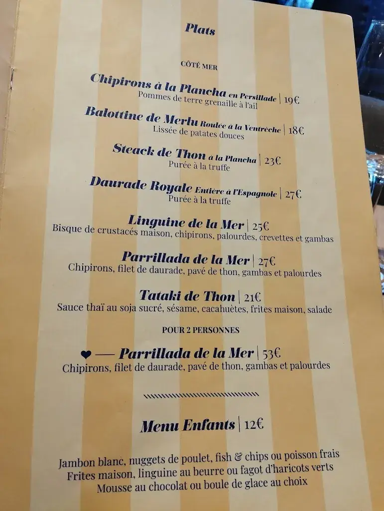 Menü_L'océan_Anglet_Bild_4