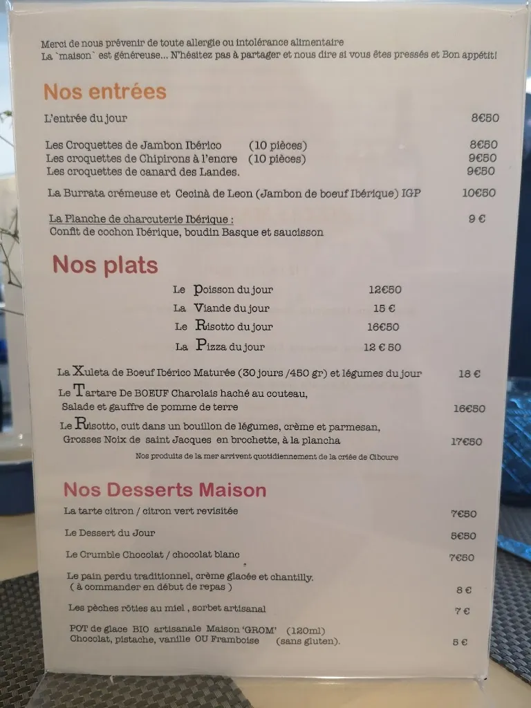 Menu_A TABLE !_Anglet_image_2