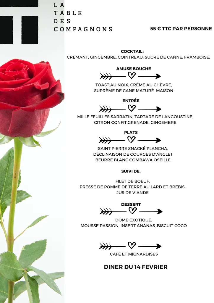 Menu_La Table des compagnons_Anglet_immagine_2