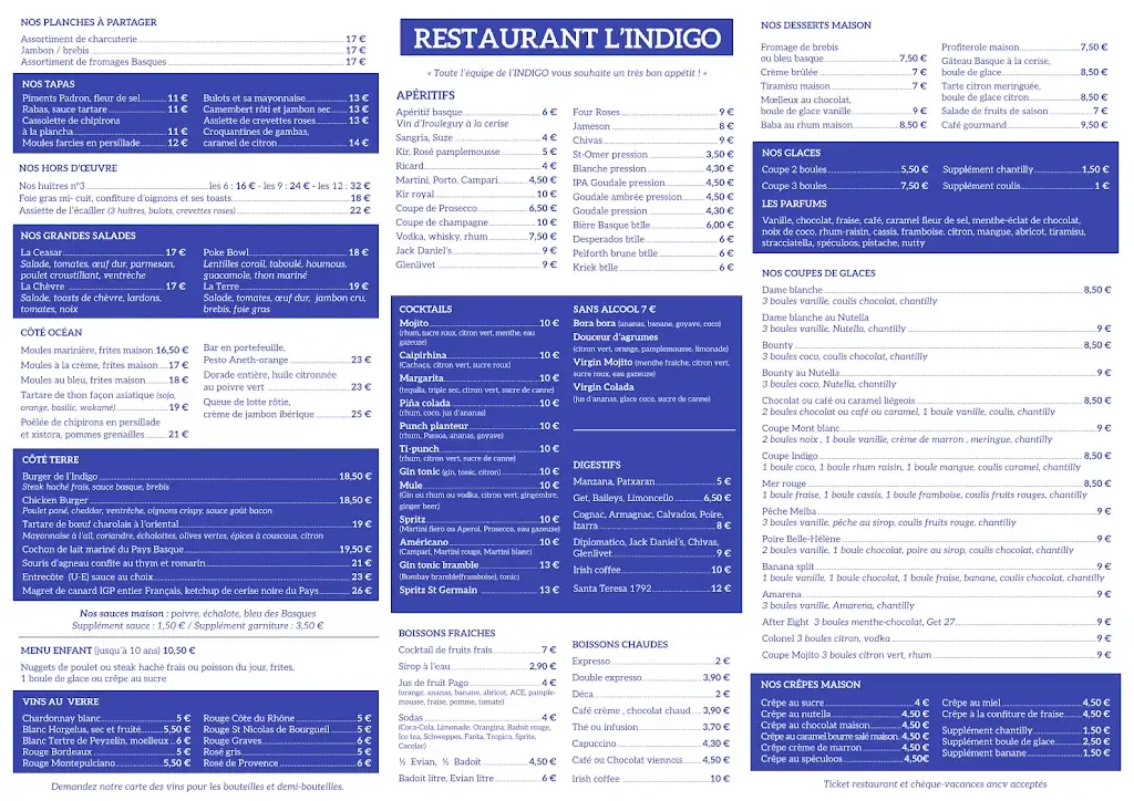 Menu_L'indigo_Anglet_immagine_1
