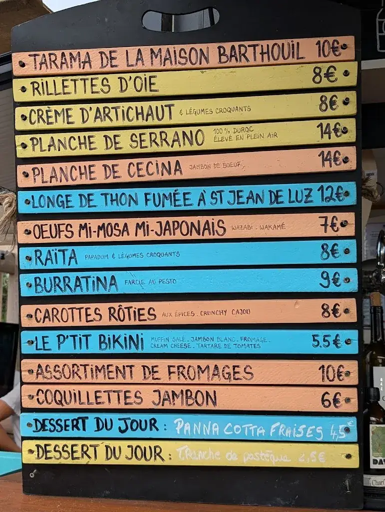 Menu_OZEANOA Anglet_Anglet_immagine_4