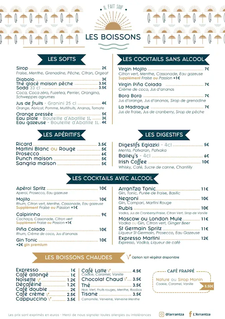 Menu_L'Arrantza_Anglet_image_1