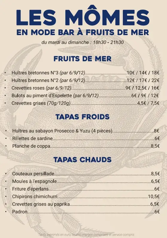 Menu_Mômes Anglet_Anglet_imagen_1