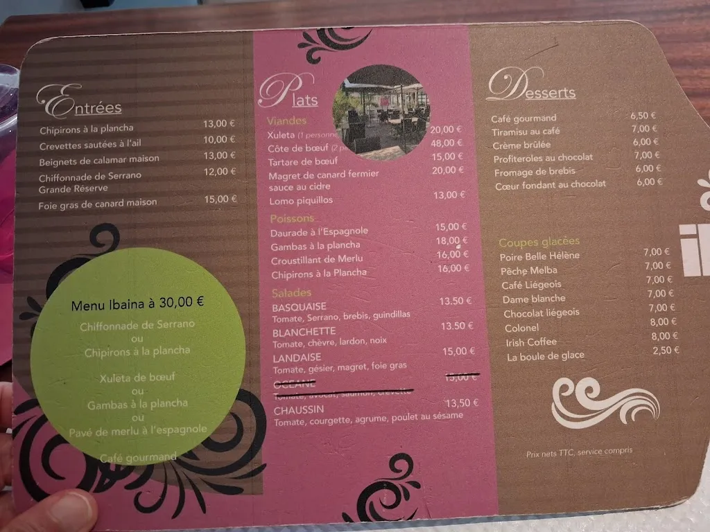 restaurant IBAINA_Anglet_menu_image_1