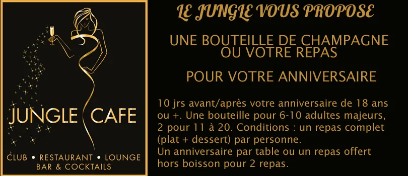 Menu_Jungle Café restaurant anglet festif , bar , boite de nuit tapas , groupe et cocktails_Anglet_image_3
