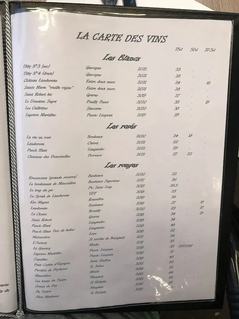 Menu_Restaurant La Petite Table_Andernos-les-Bains_image_4