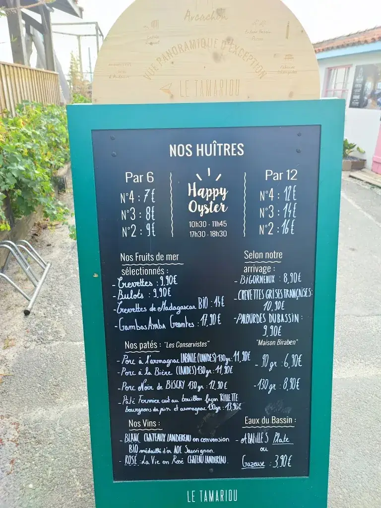 Menu_Le Tamariou - Dégustation - Vue Panoramique d’exception_Andernos-les-Bains_image_3