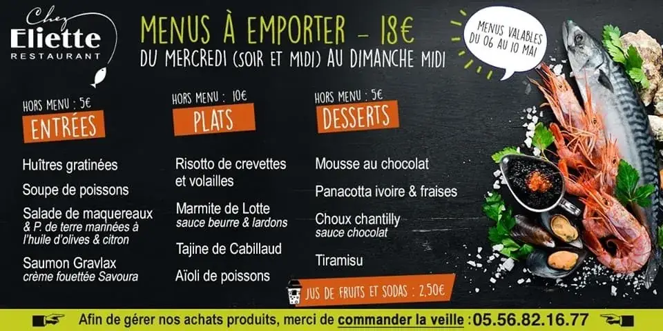 Menu_Chez Eliette_Andernos-les-Bains_image_2