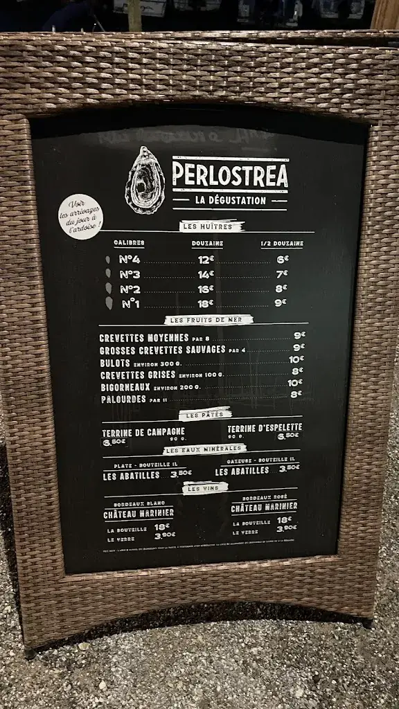 Menu_Perlostrea La Degustation_Andernos-les-Bains_image_3