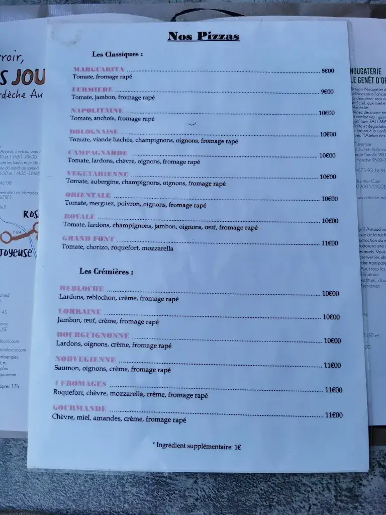 Menu_Bistrot de la Grand Font_Joyeuse_image_1